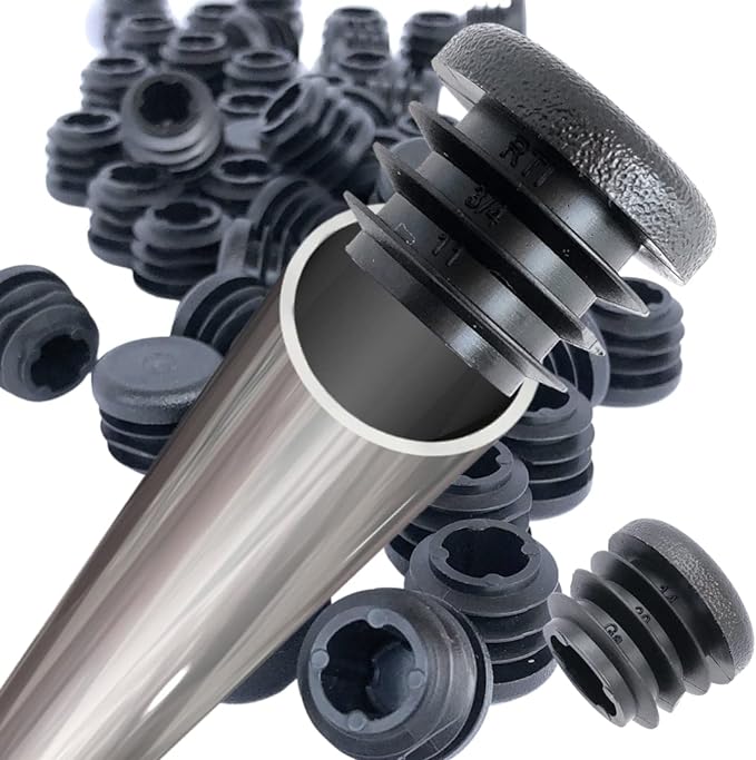 8 PCS Black Round Plastic Blan - Plastic Pipe Clip recension och pris