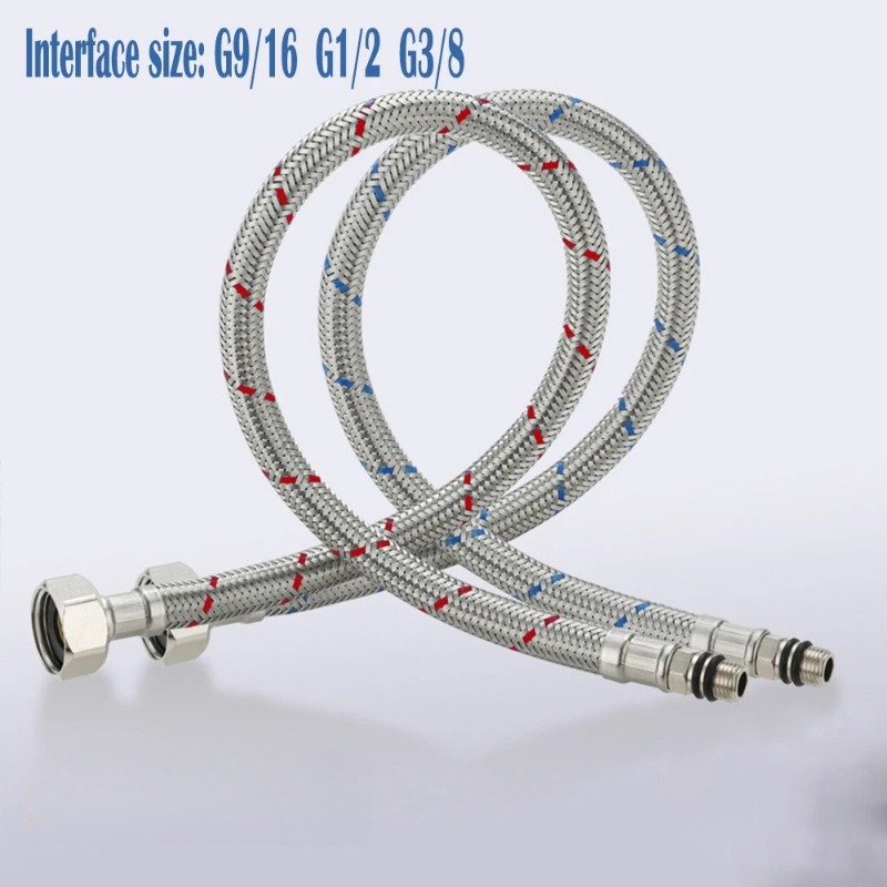 2PCS 60cm Flexible Plumbing Pi - Flexible Hose Braided recension och pris