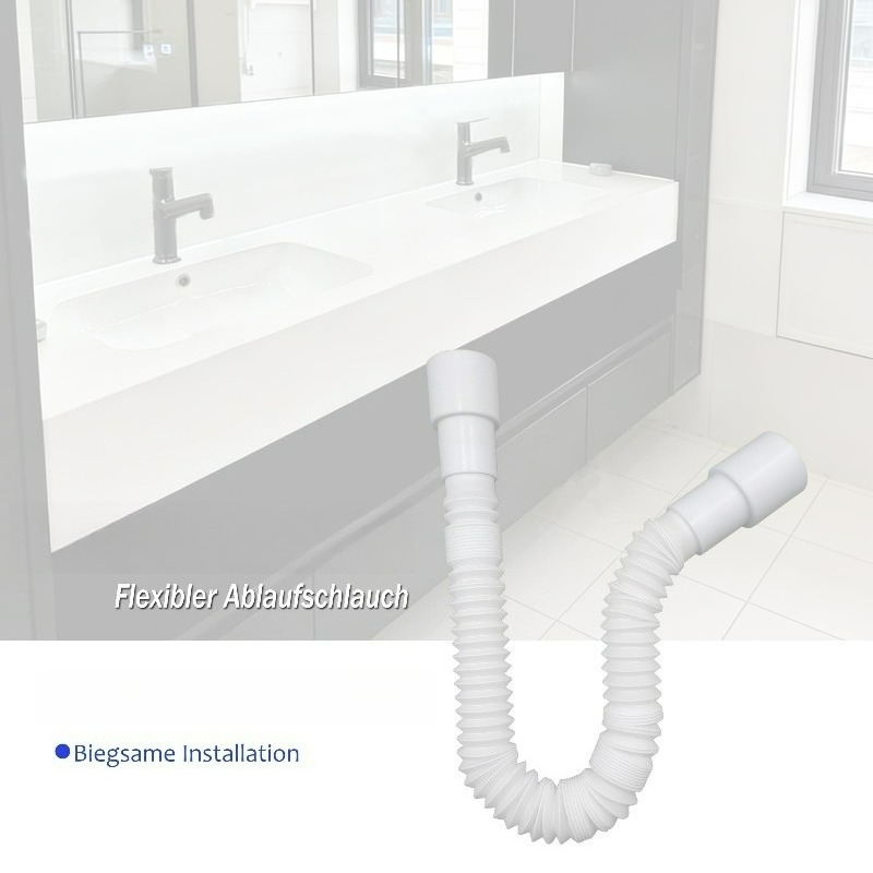 Flexible Drain Pipe for Kitche - Flexible Hose Braided recension och pris