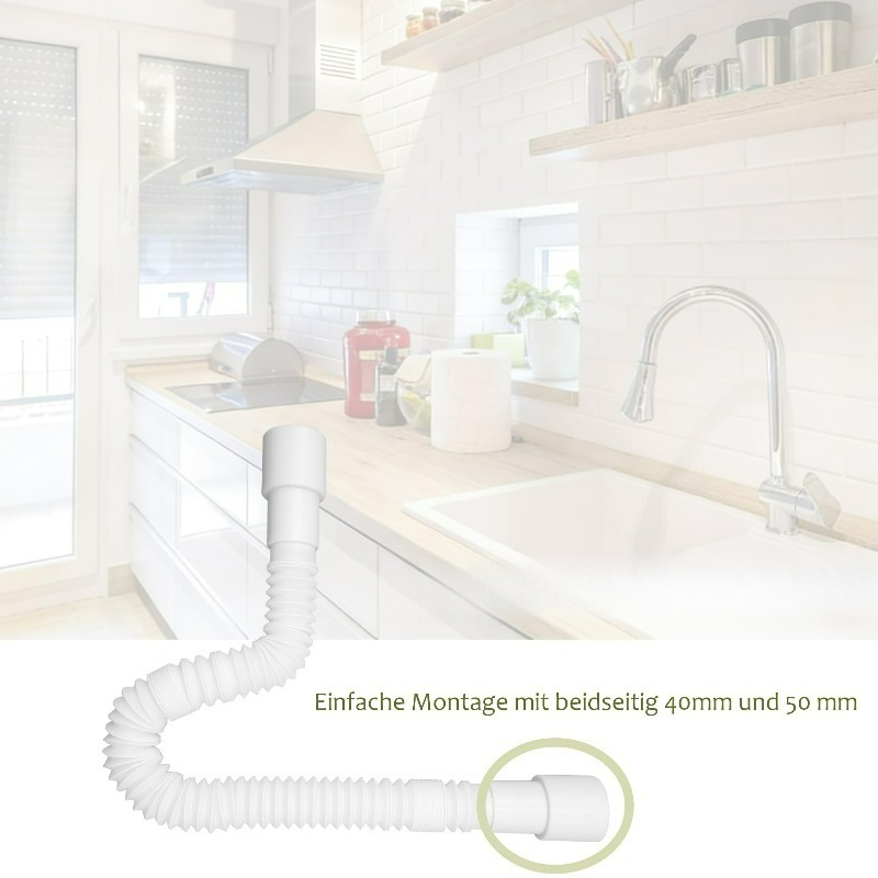 Flexible Drain Pipe for Kitche - Flexible Hose Braided recension och pris