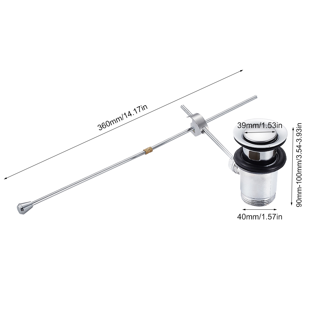 Pop Up Drain Lever Bathroom Si - Drain Pipe Clip recension och pris