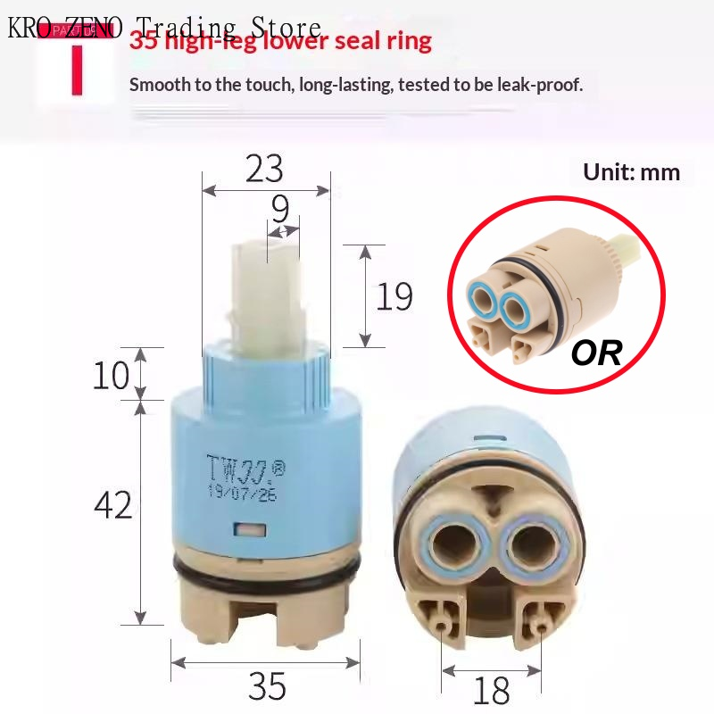 1Pcs Plastic Ceramic Cartridge - Basin Mixer Cartridge recension och pris