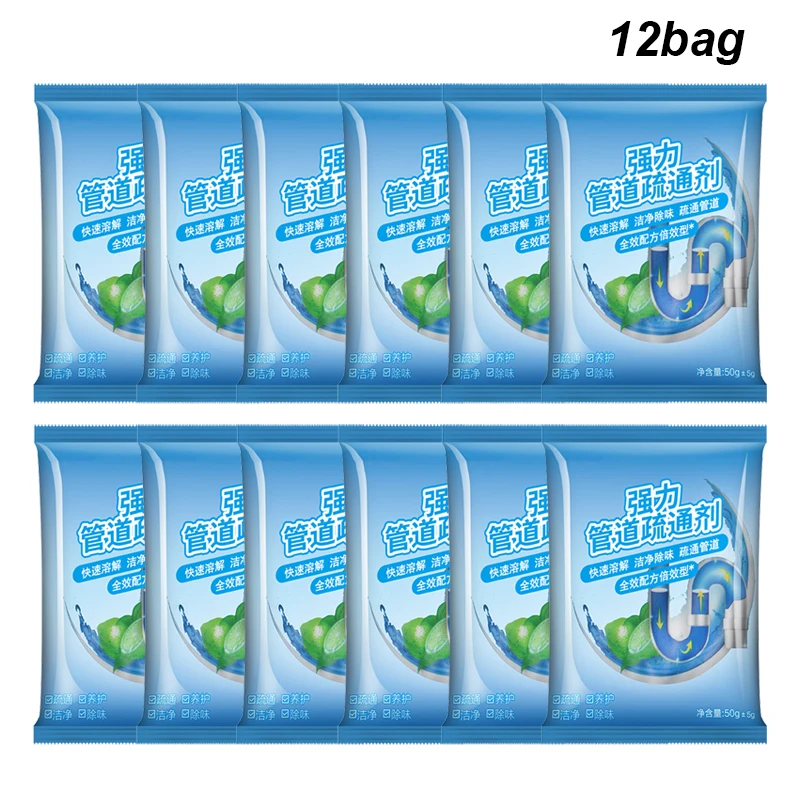 12bags Household drain cleaner - Pipe Freeze Spray recension och pris