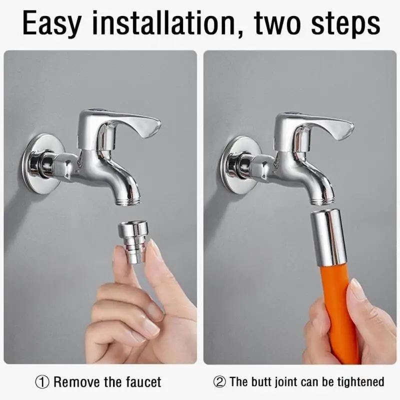 360° Rotation Universal Kitche - Flexible Hose Braided recension och pris