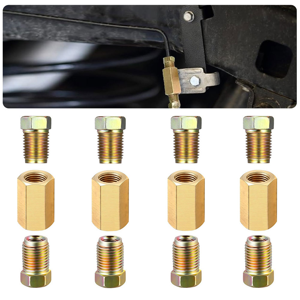 12pcs 3/16 (3/8-24 Inverted) B - Compression Fitting Brass recension och pris