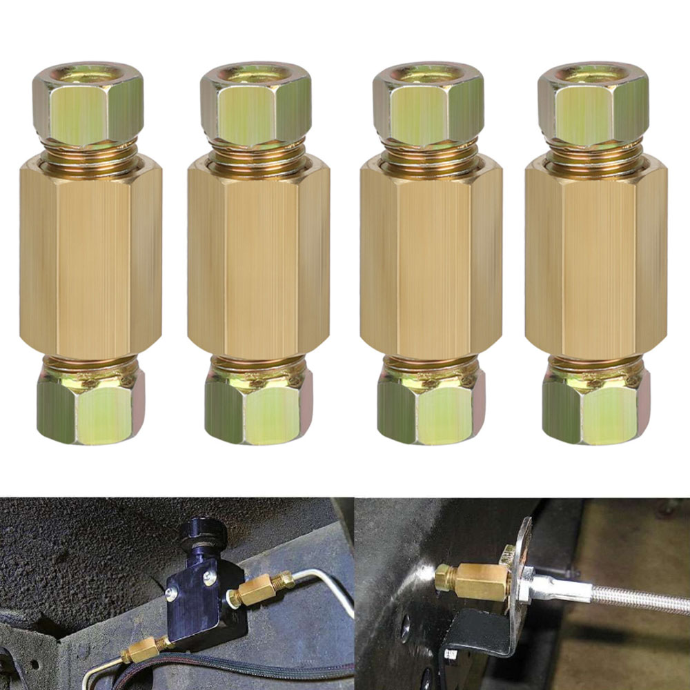 12pcs 3/16 (3/8-24 Inverted) B - Compression Fitting Brass recension och pris