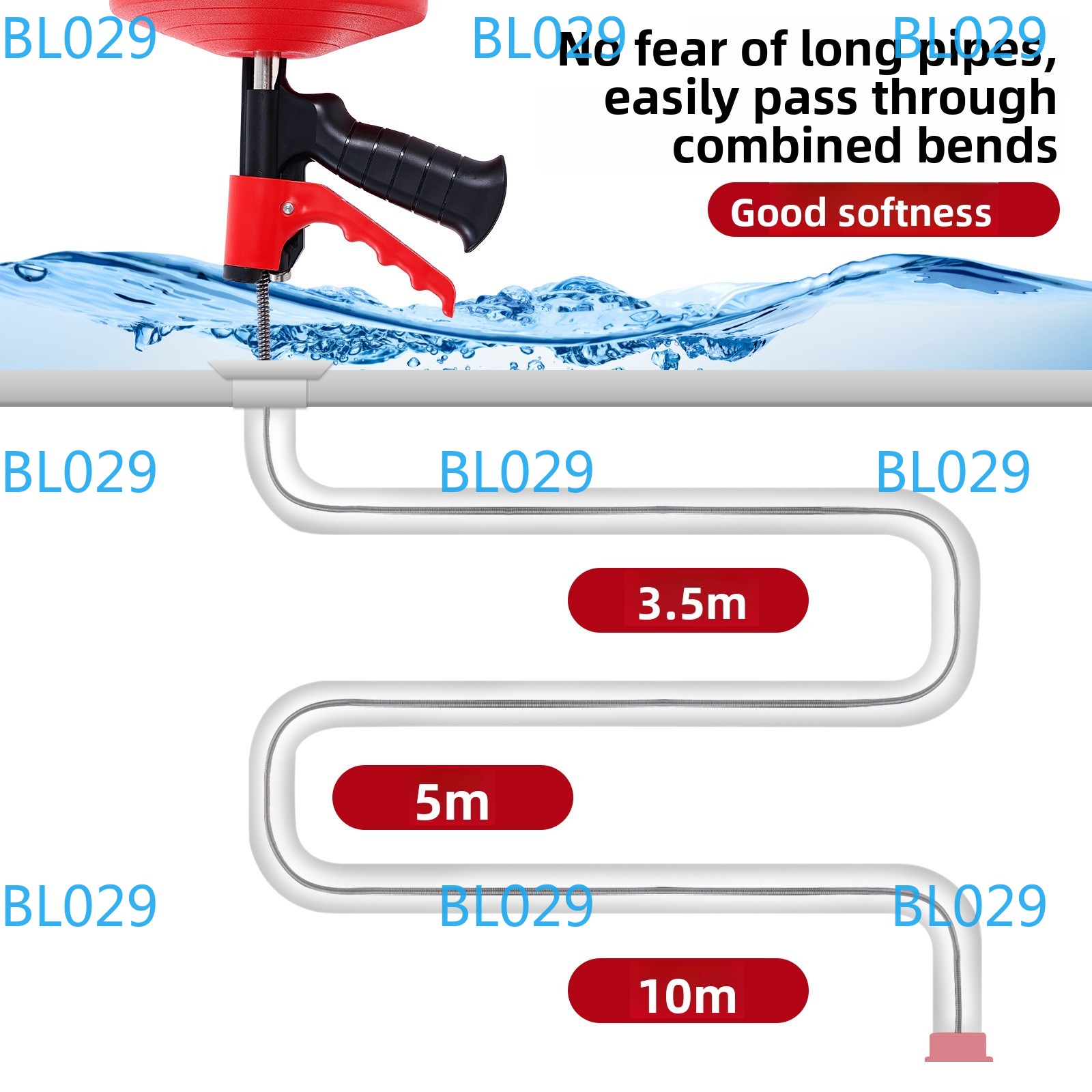 Professional Drain Snake Auger - Drain Snake Flexible recension och pris