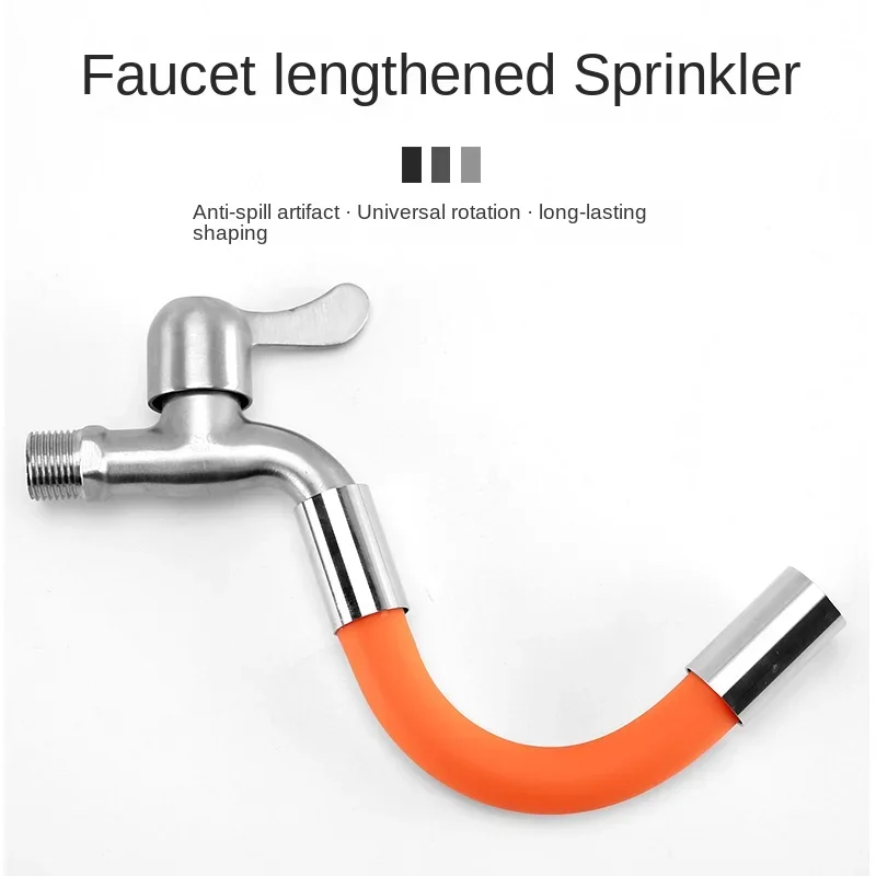 Adjustable 1/2 Inch Faucet Ext - Flexible Hose Braided recension och pris