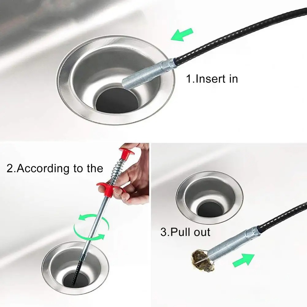 Flexible Spring Snake Drain Pi - Drain Snake Flexible recension och pris